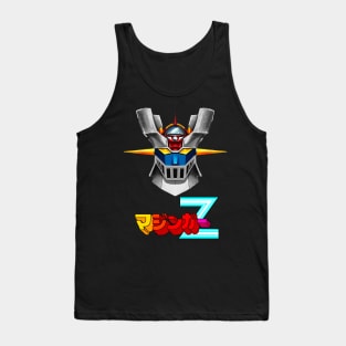 Mazinger Z Head & Japanese Logo! Tank Top
